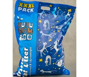 Huhubamboo Podestýlka pro kočky silikátová / Podestýlka pro kočky / Silikagel / 18 l