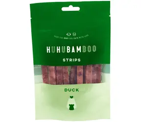 HUHUBAMBOO Pamlsky kachní proužky / Pro psy / sušené / 75 g