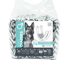 M-Pets Diapers XL / Pleny pro psy / Savé jednorázové / 12 ks