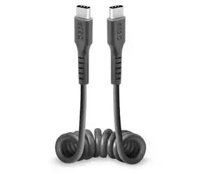 SBS Spirálový kabel USB-C - USB-C černá / Kabel / 0,5 m
