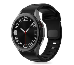 Tech-Protect Silicone Line černá / Řemínek / pro Samsung Galaxy Watch 4/5/5 Pro/6/7/FE / Silikonový