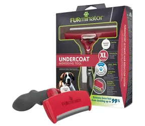 FURminator vyčesávací hrablo pro krátkosrsté psy obřích plemen / Hrablo na srst / krátká srst / obří plemena