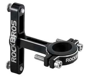 Rockbros KS-416 černá / Adaptér košíku na láhev / Hliníkový / Nastavitelný