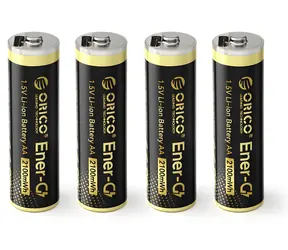 Orico Ener-G EG5C černá / Nabíjecí baterie AA / USB-C / 1,5V / 2100mWh / 4 ks