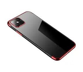 Hurtel Clear Color Case červená / Gelové pouzdro / TPU / Xiaomi Mi 11
