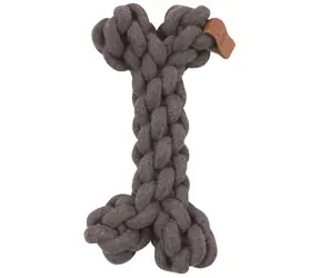 M-Pets Kost Coto bavlněná šedá 19 cm / Přetahovadlo / Bavlna