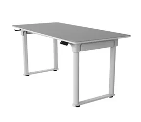 COUGAR E-Grav 160 bílá / Herní stůl / Š: 160 cm / V: 73-118 cm / H: 75 cm / elektrické nastavení výšky / karbonová deska