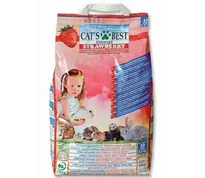 Cats Best Strawberry / Podestýlka / 10 l / dřevěné pelety / vůně jahody