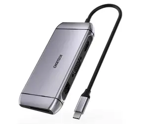 Choetech USB-C Hub 9v1 / USB hub / 3x USB 3.2 Gen 1 / HDMI 4K 30Hz / VGA Full HD 60Hz / čtečka SD/TF karet