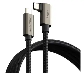 Ringke USB-C kabel 240W 2m černý / USB-C kabel / USB 3.2 Gen 2x2 / PD 240 W / 20 Gbit/s / lomený