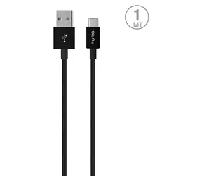 Puro White černá / Datový kabel / USB-A / USB-C / 1 m