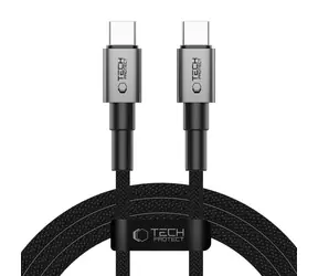 Tech-Protect UltraBoost DNA šedá / Kabel / USB-C - USB-C / PD 100W / 5A / 200 cm