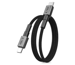 Tech-Protect Ultraboost DNA MagTwist šedá / Nabíjecí kabel / USB-C / PD 100W / 5A / 100 cm