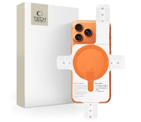 Tech-Protect MMP-200 oranžová / Magnetický kroužek MagSafe / univerzální