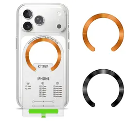 Tech-Protect MMP-210 oranžová/černá / Magnetický kroužek MagSafe / 2 ks / univerzální