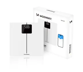 Wozinsky WIWL-180 bílá / Chytrá osobní váha / Bluetooth