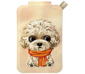 Nimmy Big Eyed Pet 2.0 Dog hnědá / Peněženka se stojánkem / Magnetická