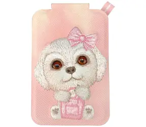 Nimmy Big Eyed Pet 2.0 Dog růžová / Peněženka se stojánkem / Magnetická