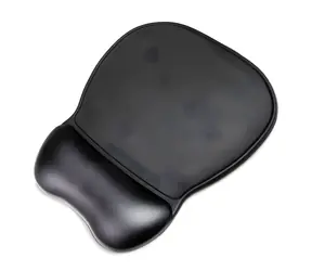 Wozinsky Ergonomická podložka s opěrkou zápěstí černá / Podložka pod myš / Gel / Eko kůže / Protiskluzová