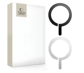 Tech-Protect MetalRing černá, stříbrná / Magnetický kroužek MagSafe / univerzální / sada 2 ks