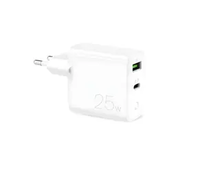 Puro Nabíječka 25W bílá / Síťová nabíječka / USB-A + USB-C / PD 25W