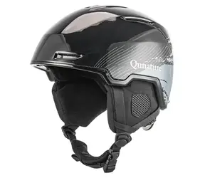 Qunature Lyžařská helma s chrániči uší 58-61 cm černá / Helma / Lyžování a snowboarding
