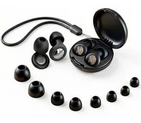 Tech-Protect QuietFit černá / Špunty do uší / akustický filtr / silikon