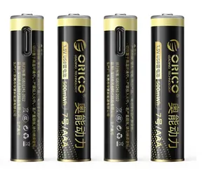 Orico Ener-G EG7C / Nabíjecí baterie AAA / lithiová / 1,5V / 500mWh / USB-C / 4ks