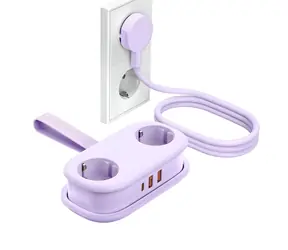 Orico AP3 fialová / Nabíjecí stanice / GaN / 20W / 2x zásuvka 230V + 2x USB-A + USB-C