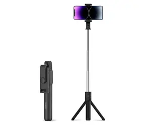 Orico SPV100 černá / Selfie tyč s mini stativem / Bluetooth / 360° otočení / 100 cm