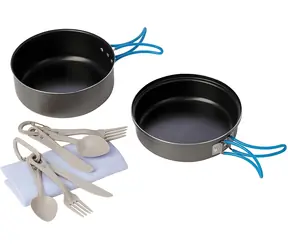 Meva Turistická sada nádobí a příboru pro 2 osoby / Sada nádobí / Kemping