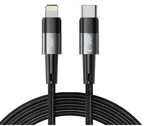 Tech-Protect UltraBoost šedá / Nabíjecí kabel USB-C - Lightning / PD 20W / 3A / 2 m