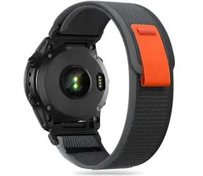 Tech-Protect Nylon černo-oranžová / Řemínek / Garmin Fenix 3 & 5X & 3HR & 5X Plus & 6X & 6X Pro & 7X