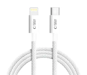 Tech-Protect UltraBoost šedá / Nabíjecí kabel / USB-C - Lightning / 27W / 2 m