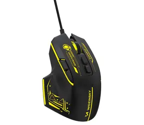 Wozinsky WMGK-1181W černo-žlutá / Herní myš / optická / drátová / 7200 DPI / podsvícení