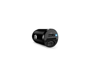 Puro Mini 30W černá / Autonabíječka / 2x USB-C / PD 30W