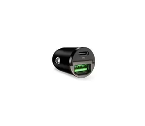 Puro Mini 30W černá / Nabíječka do auta / USB-C + USB-A / PD 30W