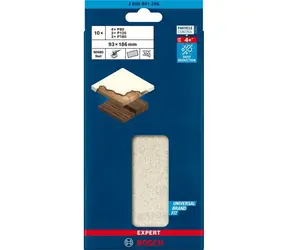 BOSCH Expert M480 / Sada brusných listů / Síťová struktura / 93x186 mm / K80, K120, K180 / 10 ks