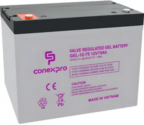 Conexpro GEL-12-75 / Baterie / GEL / 12V/75Ah / Deep Cycle / T14-M6