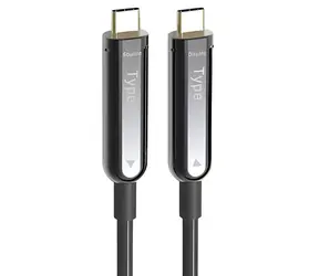 PremiumCord USB-C optický AOC kabel 20 m / Kabel USB-C / Optický fiber / 4K 60Hz