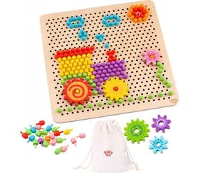 Tooky Toy Mozaika s kolíčky / 88 dílků