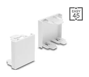 Delock Easy 45 bílá / Krycí modul / 45 × 45 mm