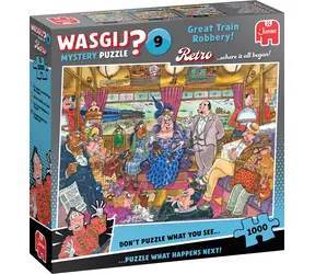 JUMBO Puzzle WASGIJ Retro Mystery 9: Velká vlaková loupež! / 1000 dílků / od 15 let