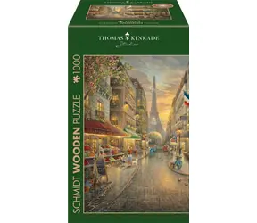 SCHMIDT Puzzle Pařížská kavárna / 1000 dílků / dřevěné / od 12 let