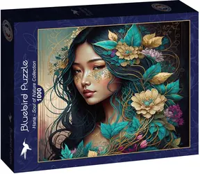 BLUEBIRD Čtvercové puzzle Hana / Kolekce Duše přírody / 1000 dílků / 63,5 x 63,5 cm