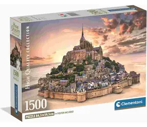 CLEMENTONI Puzzle Mont Saint-Michel / 1500 dílků / od 18 let