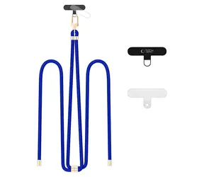 Tech-Protect C7S Rope Crossbody modrá / Popruh na smartphone / Přes rameno / Pletený