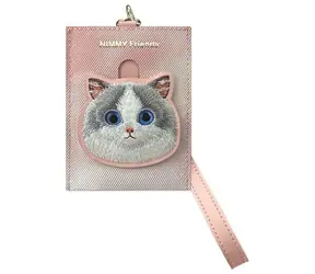 Nimmy Big Eyed Pet 2.0 Cat růžová / Peněženka na karty