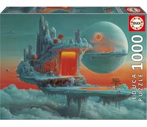 EDUCA Puzzle Planeta ohně a ledu / 1000 dílků / Rozměr 68 x 48 cm
