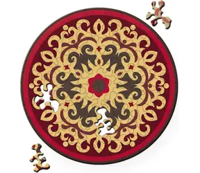 CURIOSI Puzzle Double: Růže / 88 dílků / oboustranné / dřevěné